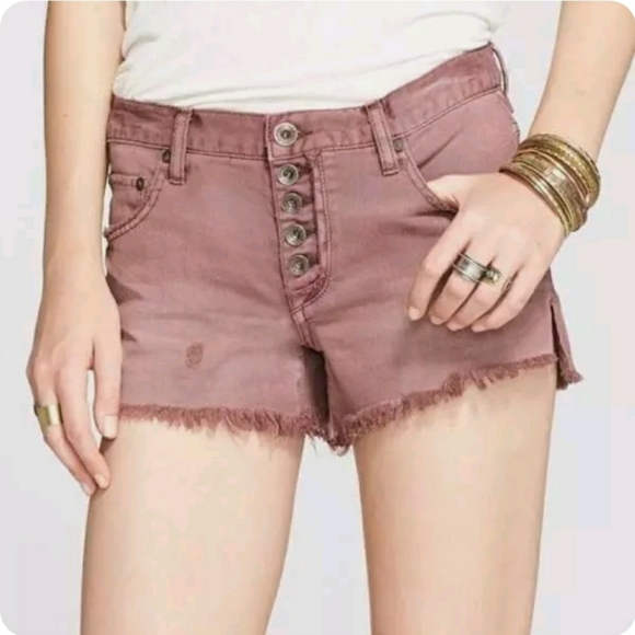 Free People Pants - Free People Runaway Slouch Cut Off Denim Shorts